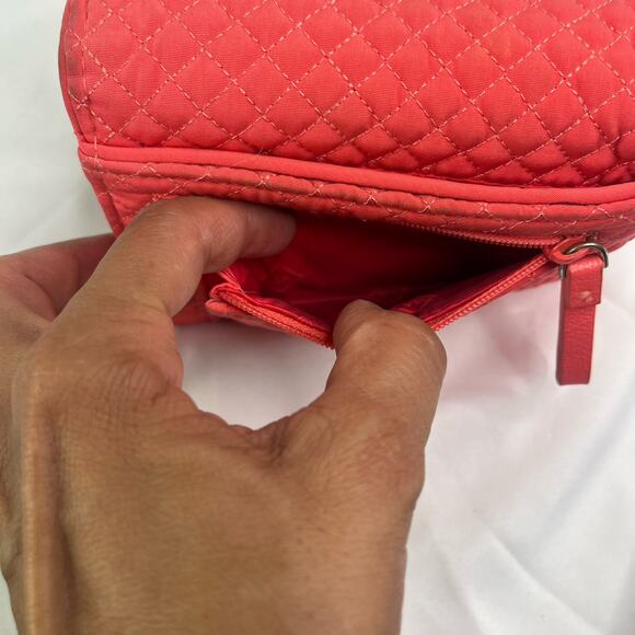 Vera Bradley Neon Orange Trifold Quilted Wallet, casual, classic, functional - Picture 10 of 11